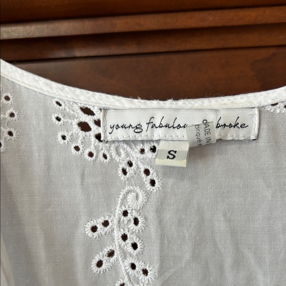 Young Fabulous & Broke White Eyelet Maxi Dress - Picture 3 of 5